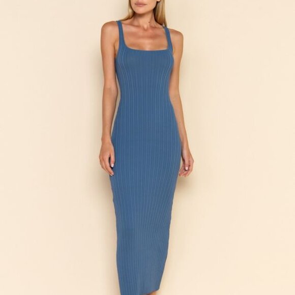 ELCE SWIM Ribbed Maxi Brown Dress Small - Picture 9 of 9